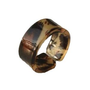 Leopard Print Cuff Ring